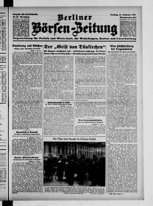 Berliner Börsen-Zeitung vom 21.02.1941
