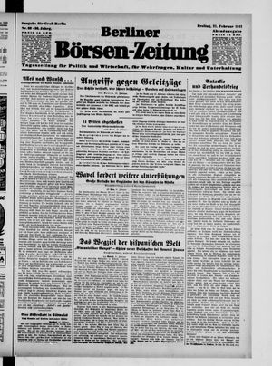 Berliner Börsen-Zeitung vom 21.02.1941