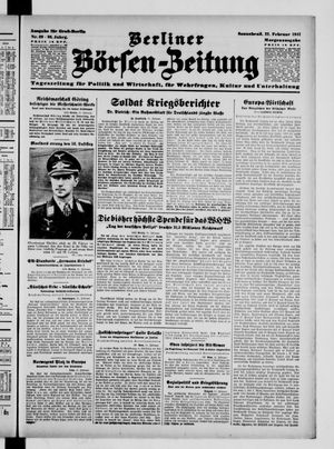 Berliner Börsen-Zeitung vom 22.02.1941