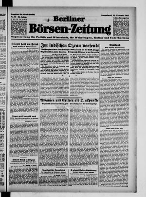 Berliner Börsen-Zeitung vom 22.02.1941