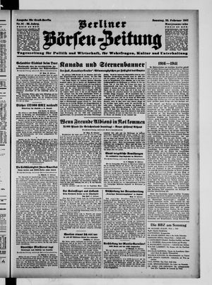 Berliner Börsen-Zeitung vom 23.02.1941