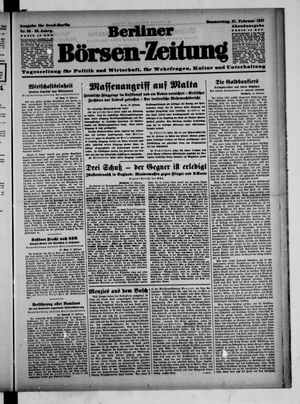 Berliner Börsen-Zeitung vom 27.02.1941