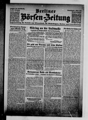 Berliner Börsen-Zeitung vom 01.03.1941