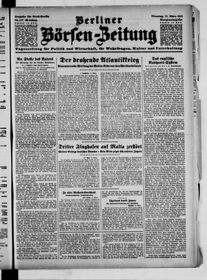 Berliner Börsen-Zeitung vom 11.03.1941