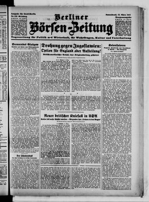 Berliner Börsen-Zeitung vom 15.03.1941