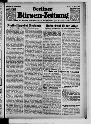 Berliner Börsen-Zeitung vom 17.03.1941