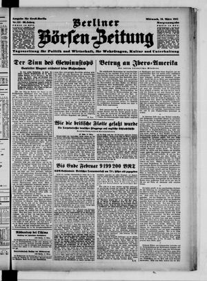 Berliner Börsen-Zeitung vom 19.03.1941