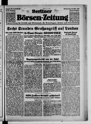 Berliner Börsen-Zeitung vom 20.03.1941