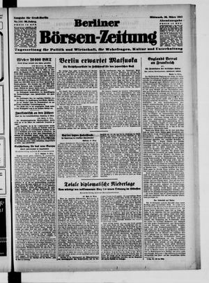 Berliner Börsen-Zeitung vom 26.03.1941