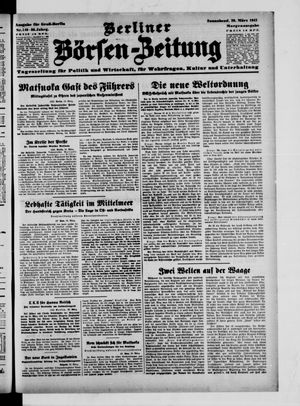 Berliner Börsen-Zeitung vom 29.03.1941