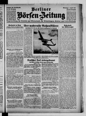 Berliner Börsen-Zeitung vom 01.04.1941