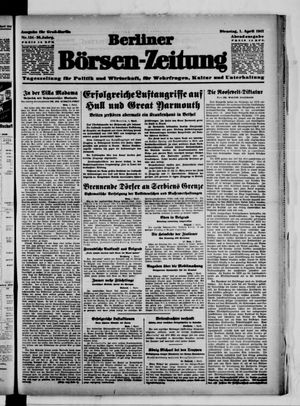 Berliner Börsen-Zeitung vom 01.04.1941