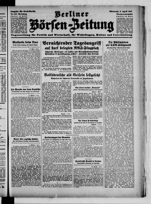 Berliner Börsen-Zeitung vom 02.04.1941