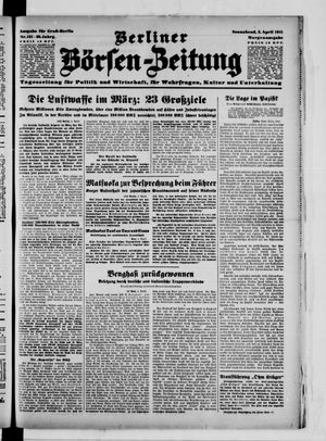 Berliner Börsen-Zeitung vom 05.04.1941
