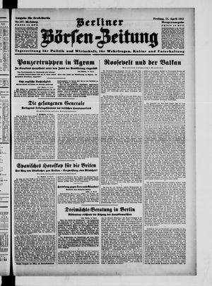 Berliner Börsen-Zeitung vom 11.04.1941