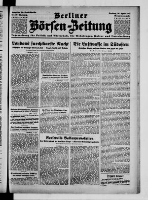 Berliner Börsen-Zeitung vom 18.04.1941
