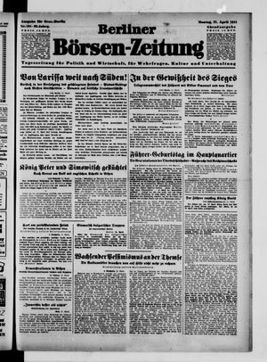 Berliner Börsen-Zeitung vom 21.04.1941