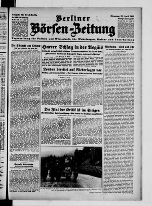 Berliner Börsen-Zeitung vom 22.04.1941