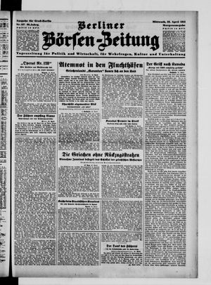 Berliner Börsen-Zeitung vom 23.04.1941