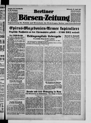 Berliner Börsen-Zeitung vom 23.04.1941