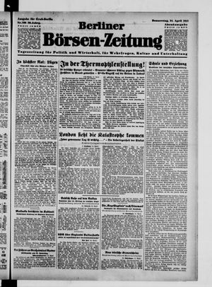 Berliner Börsen-Zeitung vom 24.04.1941