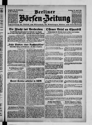 Berliner Börsen-Zeitung vom 25.04.1941