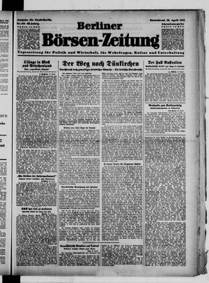 Berliner Börsen-Zeitung vom 26.04.1941