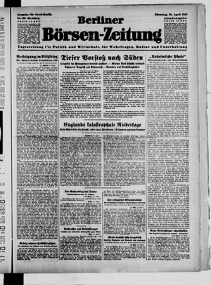 Berliner Börsen-Zeitung vom 29.04.1941