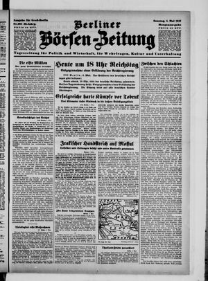 Berliner Börsen-Zeitung vom 04.05.1941