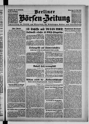 Berliner Börsen-Zeitung vom 13.05.1941