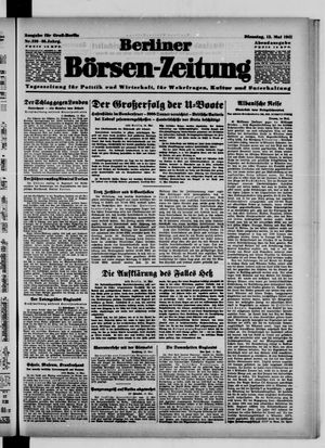 Berliner Börsen-Zeitung vom 13.05.1941