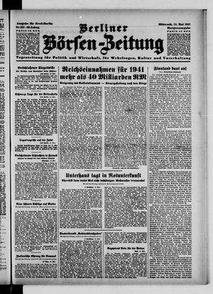 Berliner Börsen-Zeitung vom 14.05.1941