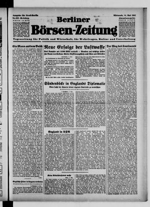 Berliner Börsen-Zeitung vom 14.05.1941