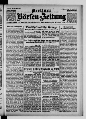 Berliner Börsen-Zeitung vom 15.05.1941
