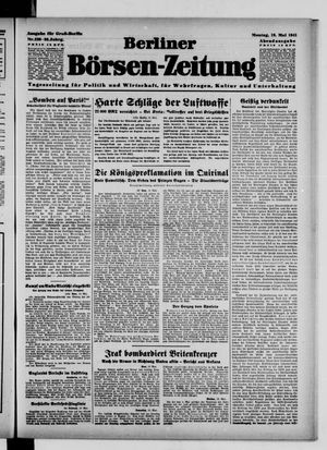 Berliner Börsen-Zeitung vom 19.05.1941