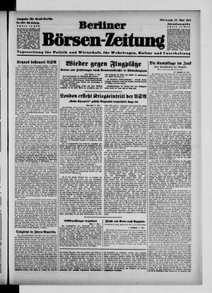 Berliner Börsen-Zeitung vom 21.05.1941