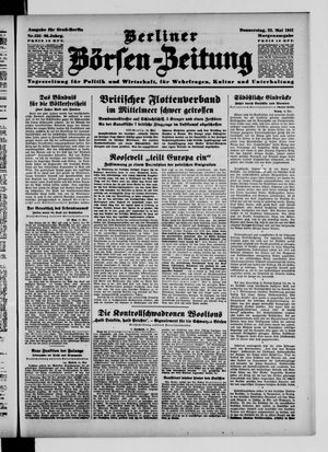 Berliner Börsen-Zeitung vom 22.05.1941