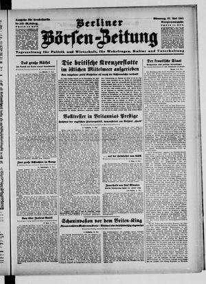 Berliner Börsen-Zeitung vom 27.05.1941