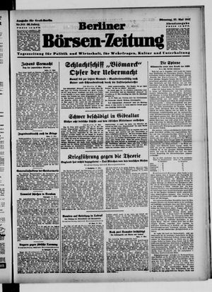 Berliner Börsen-Zeitung vom 27.05.1941