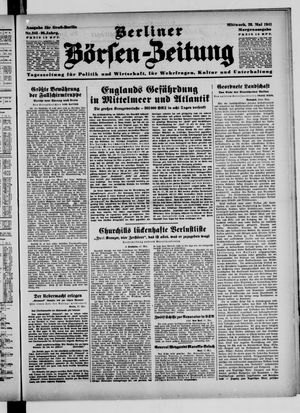 Berliner Börsen-Zeitung vom 28.05.1941