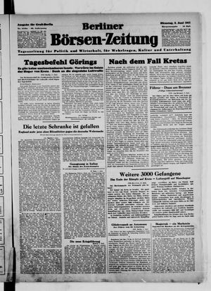Berliner Börsen-Zeitung vom 03.06.1941