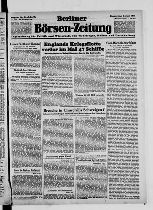 Berliner Börsen-Zeitung vom 05.06.1941