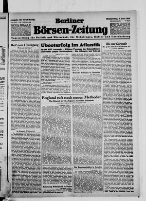 Berliner Börsen-Zeitung vom 05.06.1941