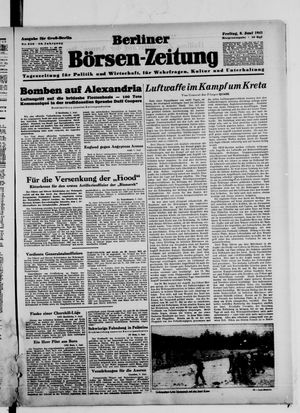 Berliner Börsen-Zeitung vom 06.06.1941