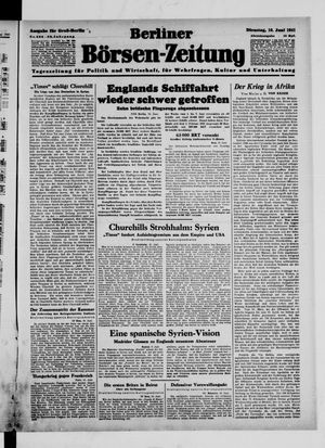 Berliner Börsen-Zeitung vom 10.06.1941