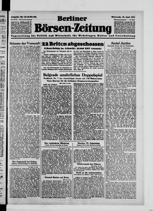 Berliner Börsen-Zeitung vom 18.06.1941