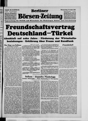 Berliner Börsen-Zeitung vom 19.06.1941