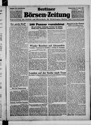 Berliner Börsen-Zeitung vom 19.06.1941