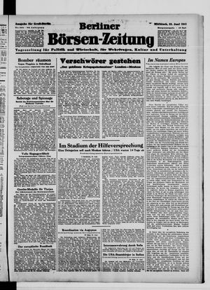 Berliner Börsen-Zeitung vom 25.06.1941