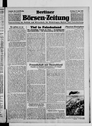 Berliner Börsen-Zeitung vom 27.06.1941
